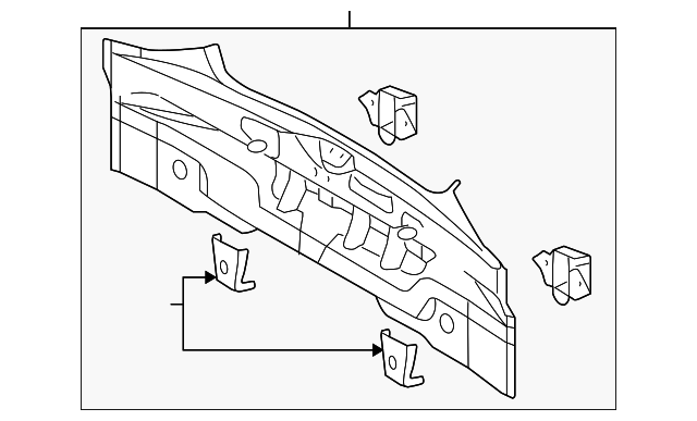 58307-21070 Деталь REAR BODY PANEL