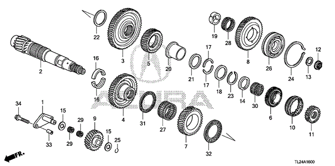 TSX SEDAN AT COUNTERSHAFT (V6)