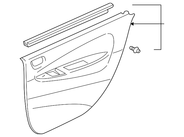 67640-47040-K0 Деталь DOOR TRIM PANEL, LEFT