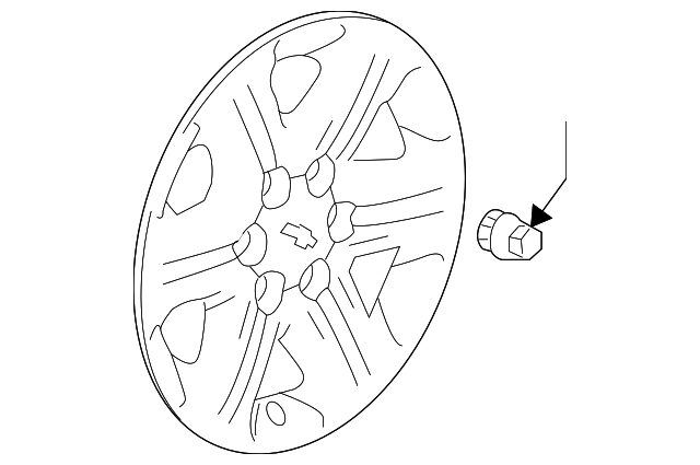 9597564 WHEEL COVER
