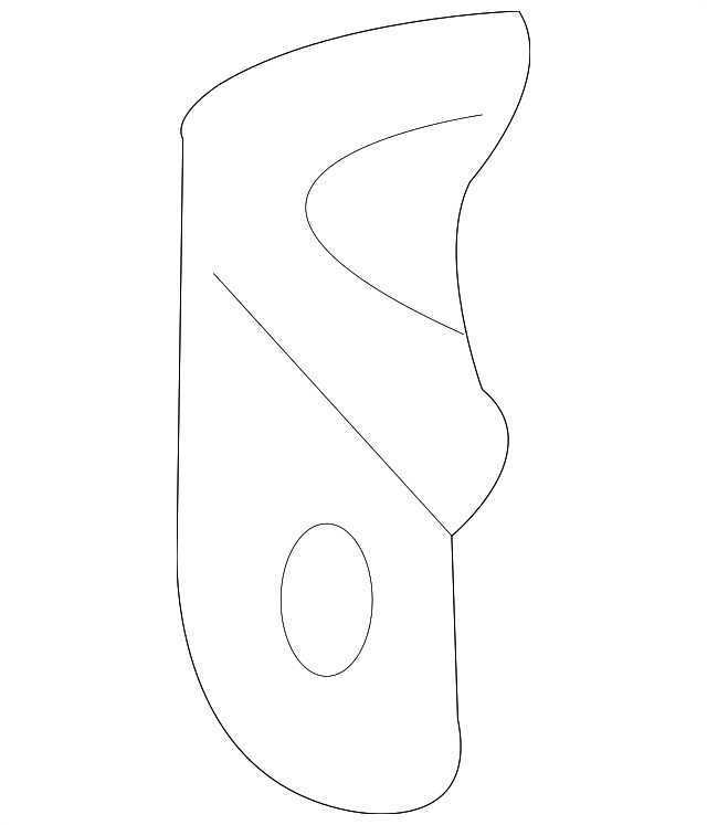 61139-08010 Деталь HINGE PILLAR REINFORCEMENT, LEFT