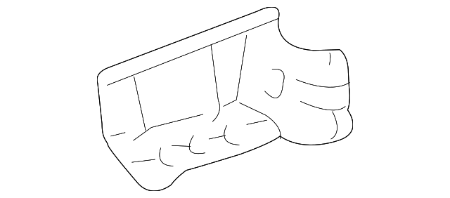 61105-08010 Деталь HINGE PILLAR GUSSET, RIGHT