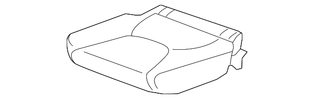82132-SLN-A01ZC Деталь PAD & TRIM COVER, R. RR. SEAT CUSHION *Y