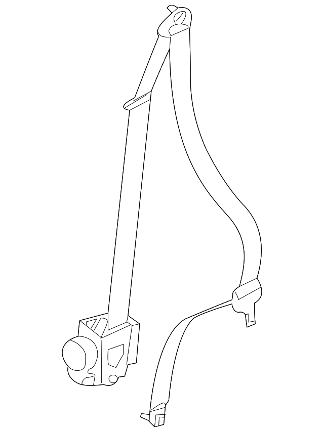 86884-3YR6A Деталь BELT & RETRACTOR, RIGHT