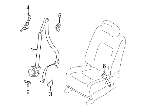 Murano FRONT SEAT BELTS