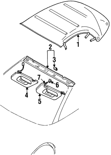 Eclipse INTERIOR TRIM - CONVERTIBLE TOP
