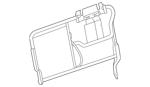 88941072 Деталь SEAT BACK FRAME, LEFT