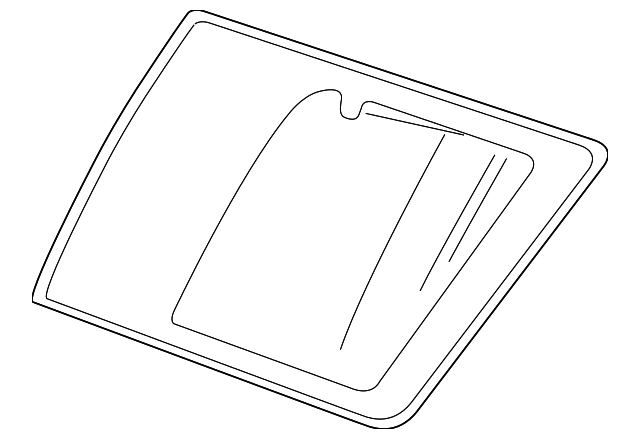 23482879 Деталь QTR GLASS, LEFT