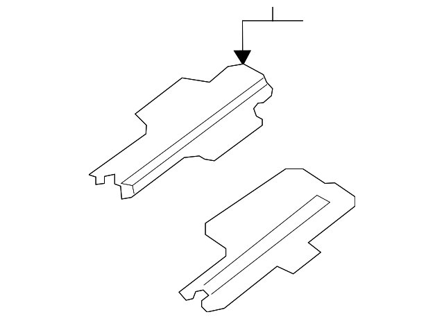 88592-3JA2A Деталь RAIL COVER, RIGHT