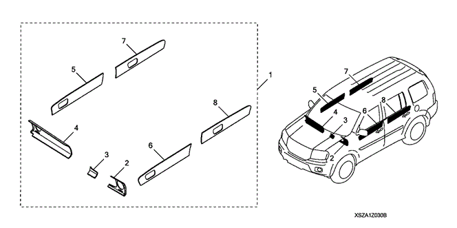 ACCESSORIES/WOOD TRIM for 2009 Honda PILOT #1