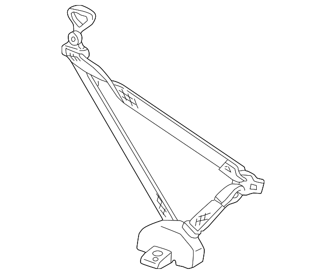12549462 Деталь BELT & RETRACTOR, RIGHT
