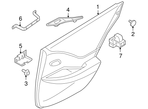 Altima INTERIOR TRIM - REAR DOOR