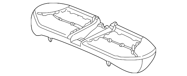 82132-S5W-N01 PAD & FRAME, RR. SEAT CUSHION
