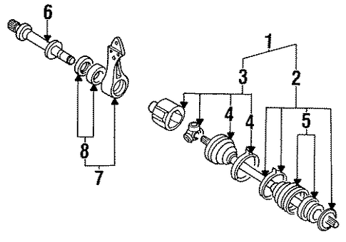 3000GT DRIVE AXLES