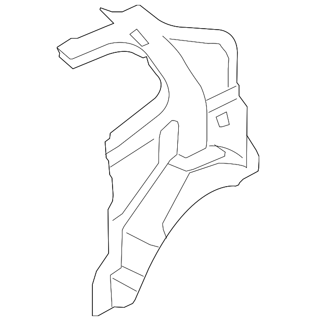 71602-1E201 Деталь INNER QTR PANEL, RIGHT