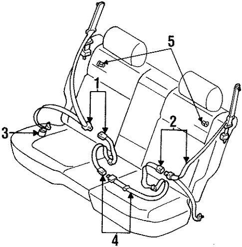 Legacy REAR SEAT BELTS