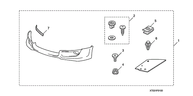 ACCESSORIES/FRONT UNDERBODY SPOILER (1) for 2010 Honda ACCORD COUPE #1