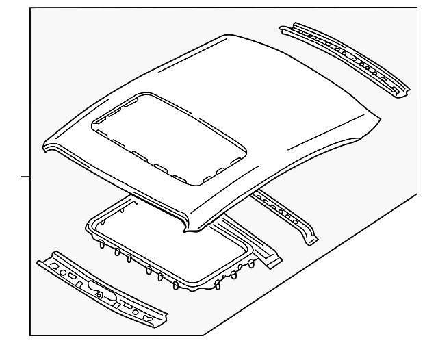 73100-8J030 Деталь ROOF PANEL