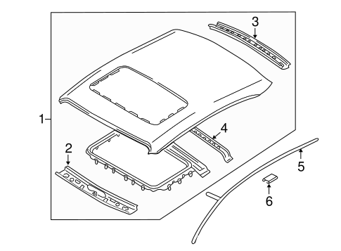 Altima EXTERIOR TRIM - ROOF