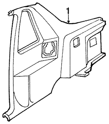 EXP INTERIOR TRIM - QUARTER PANELS