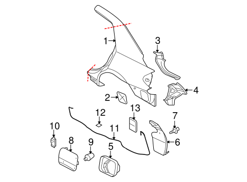 Versa QUARTER PANEL & COMPONENTS