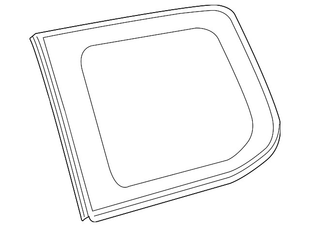 62710-60D00 Деталь QUARTER GLASS, RIGHT