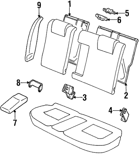 Contour REAR SEAT COMPONENTS