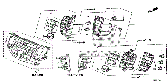 ACCORD COUPE AUTO AIR CONDITIONER CONTROL (2)