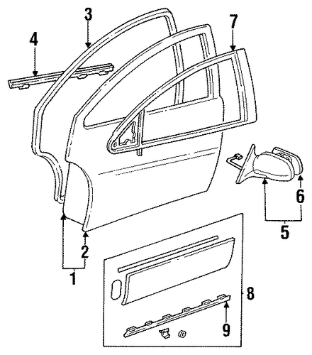 GS300 DOOR & COMPONENTS