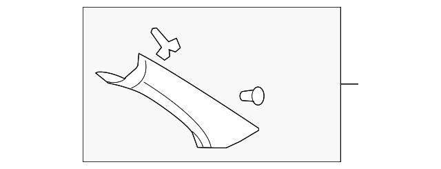 15782064 WINDSHIELD PILLAR TRIM, LEFT
