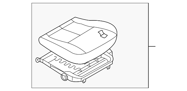 87300AM210 Деталь LOWER SEAT ASSY, RIGHT
