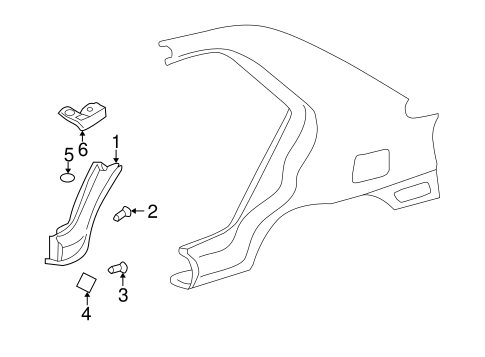 Elantra EXTERIOR TRIM - QUARTER PANEL 2