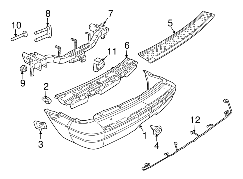 Aspen BUMPER & COMPONENTS - REAR