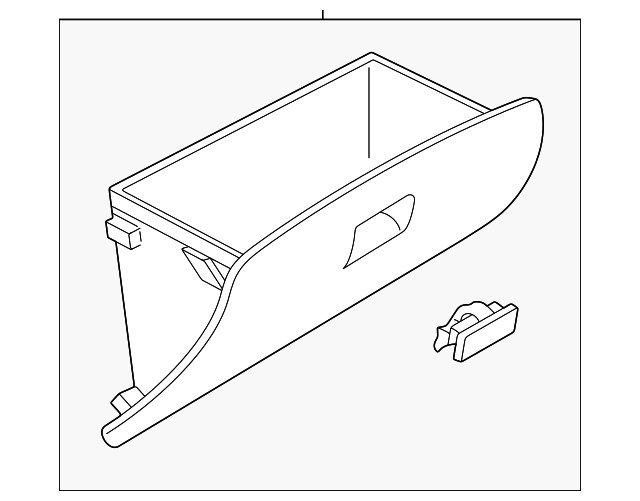 MR633537 Деталь GLOVE BOX