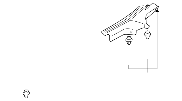 MR632019 Деталь SCUFF PLATE, RIGHT
