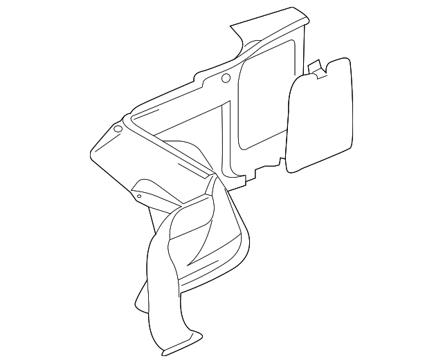 MR572601 Деталь TRUNK SIDE TRIM, LEFT