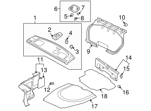 Lancer INTERIOR TRIM - REAR BODY