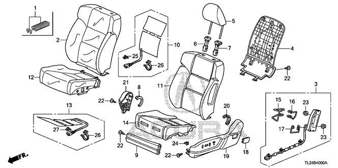 TSX SEDAN FRONT SEAT (L.)