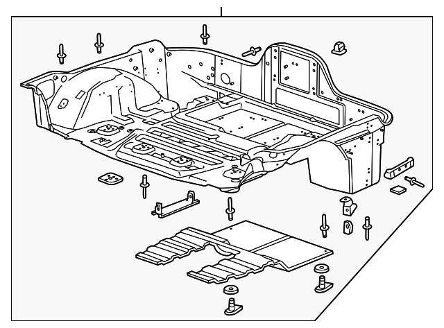 23436699 Деталь REAR FLOOR PAN