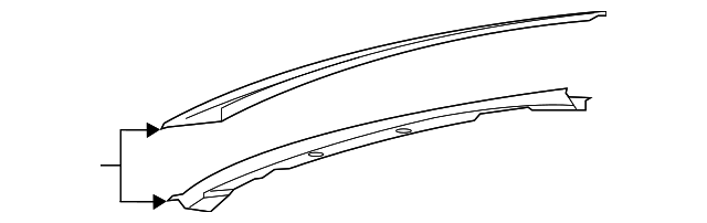 FT4Z-5803408-A Деталь W'SHIELD HEADER