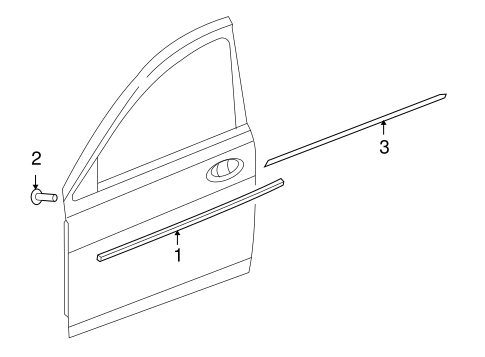 Sebring EXTERIOR TRIM - DOOR