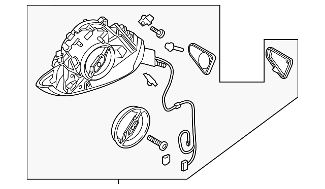 4G8-858-531-AD-GRU Деталь MIRROR BASE, LEFT