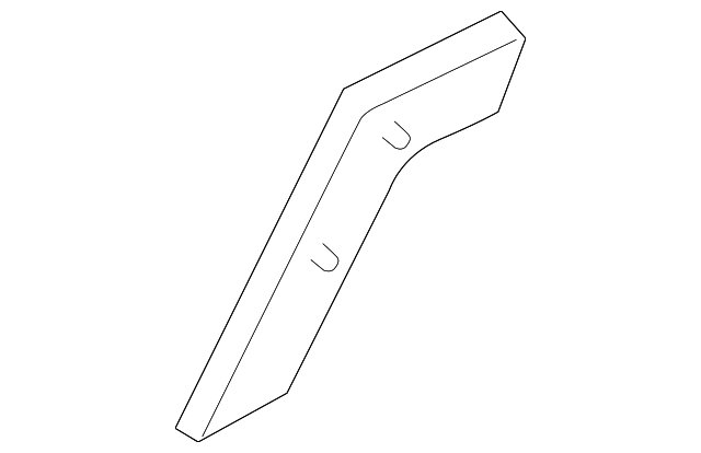 D651-72-762 Деталь DOOR W'STRIP FASTENER, RIGHT