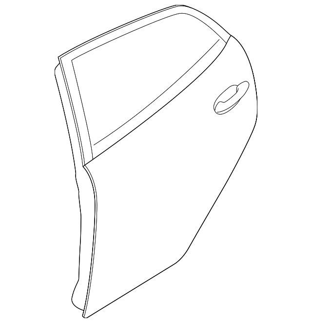 DRY1-72-02XC Деталь DOOR SHELL, RIGHT