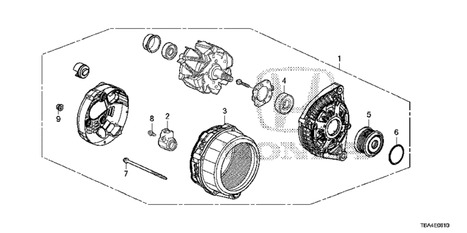 CIVIC SEDAN ALTERNATOR (DENSO) (1.5L)