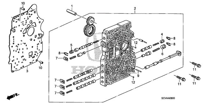 TRANSMISSION - AUTOMATIC/AT MAIN VALVE BODY for 2009 Honda ELEMENT #1