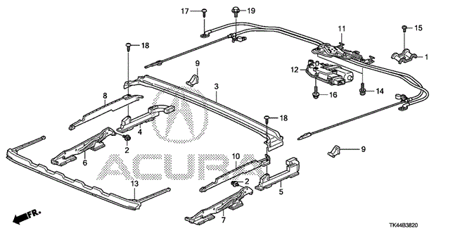 TL ROOF SLIDE COMPONENTS