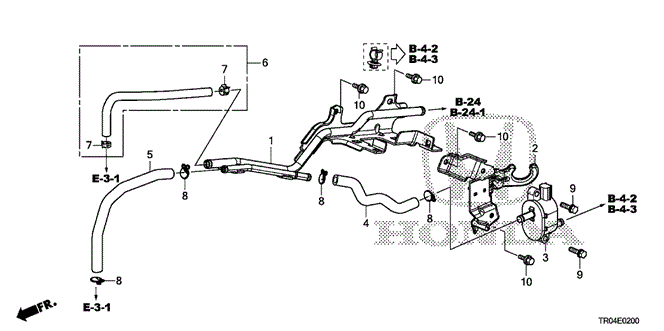 CIVIC SEDAN INSTALL PIPE - TUBING (2.4L)