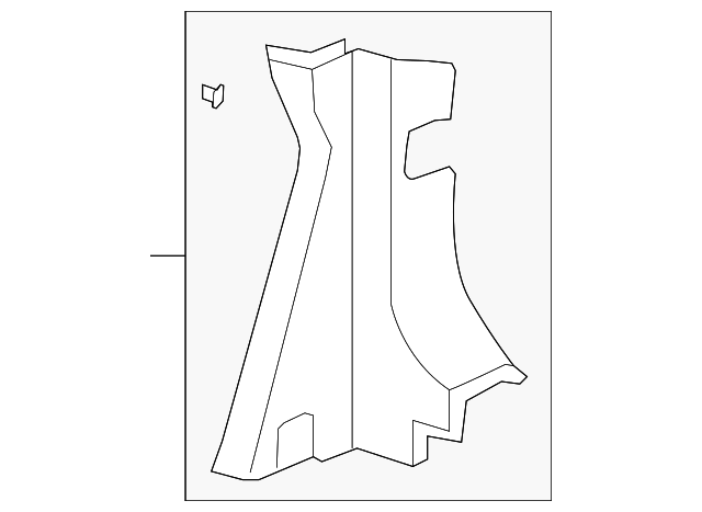 15778097 Деталь LOCK PILLAR TRIM, LEFT