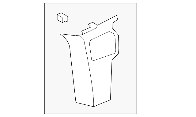 25867330 Деталь LOCK PILLAR TRIM, LEFT